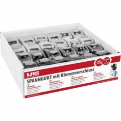 LAS Zurrgurt- Spanngurt 25 Mm X 1,50 M Klemmeverschluss Gurt Klemmschlossgurt -Seilwinden Sales 20360557 4