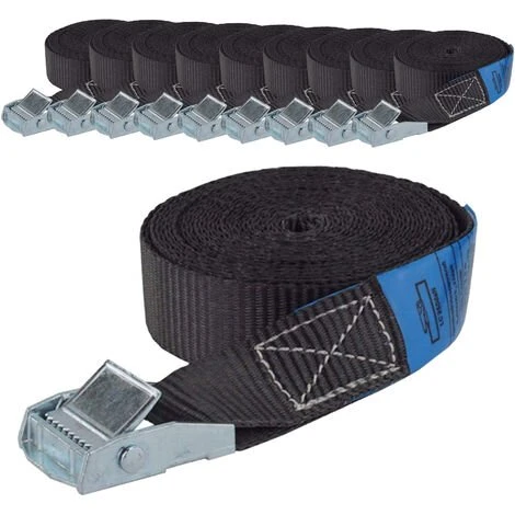 BAUMARKTPLUS 10x Profi Spanngurt Gurt Zurrgurt Klemmschloss Auto 1-tlg 4m 250 Kg SCHWARZ 3 BAUMARKTPLUS 10x Profi Spanngurt Gurt Zurrgurt Klemmschloss Auto 1-tlg 4m 250 Kg SCHWARZ