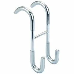 Wenko Rundheizkörper-Haken "Duo", Edelstahl, Silberfarben