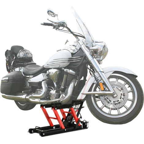 DURHAND Motorradheber Motorrad Hydraulik Scherenheber Hydraulische Motorrad Hebebühne Max. 680 Kg Stahl Rot 110 X 36 X 67 Cm - Schwarz/rot 4 DURHAND Motorradheber Motorrad Hydraulik Scherenheber Hydraulische Motorrad Hebebühne Max. 680 Kg Stahl Rot 110 X 36 X 67 Cm - Schwarz/rot – Bild 2