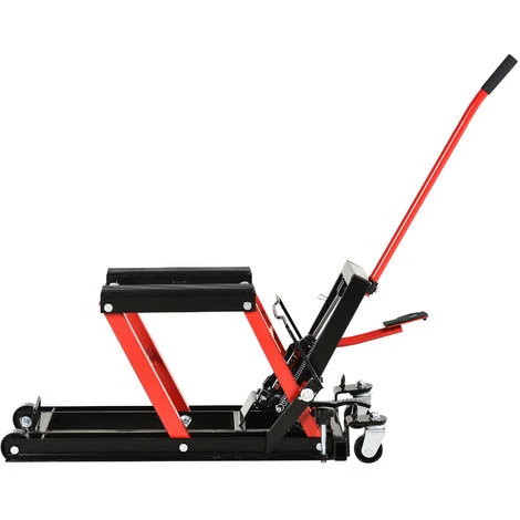 DURHAND Motorradheber Motorrad Hydraulik Scherenheber Hydraulische Motorrad Hebebühne Max. 680 Kg Stahl Rot 110 X 36 X 67 Cm - Schwarz/rot 6 DURHAND Motorradheber Motorrad Hydraulik Scherenheber Hydraulische Motorrad Hebebühne Max. 680 Kg Stahl Rot 110 X 36 X 67 Cm - Schwarz/rot – Bild 4