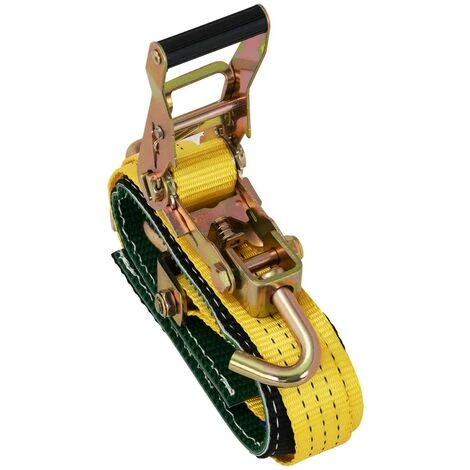 MSW 4 Spanngurte Ratsche Autotransport Zurrgurt PKW Ratschengurt Mit Haken 38,1 Mm 4 MSW 4 Spanngurte Ratsche Autotransport Zurrgurt PKW Ratschengurt Mit Haken 38,1 Mm – Bild 2