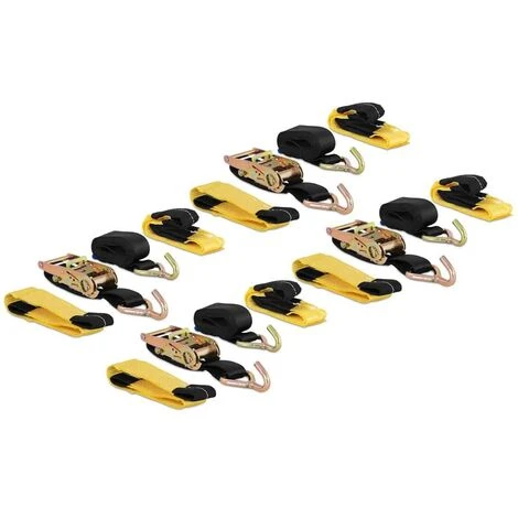 MSW 4 Spanngurte Ratsche Autotransport Zurrgurt PKW Ratschengurt Mit Haken 35 Mm - Silbern 3 MSW 4 Spanngurte Ratsche Autotransport Zurrgurt PKW Ratschengurt Mit Haken 35 Mm - Silbern