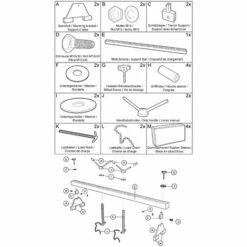 WILTEC 500kg Motorbrücke Kotflügeltraverse Motor Motorhalter Motorheber -Seilwinden Sales 2390901 5