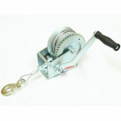 Varan Motors - H1200 TRAILERWINDE HANDWINDE KABELWINDE BOOTSWINDE SEILWINDE 544/1088KG ANHÄNGER WINDE - Grau