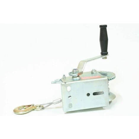 Varan Motors - H1200 TRAILERWINDE HANDWINDE KABELWINDE BOOTSWINDE SEILWINDE 544/1088KG ANHÄNGER WINDE - Grau 6 Varan Motors - H1200 TRAILERWINDE HANDWINDE KABELWINDE BOOTSWINDE SEILWINDE 544/1088KG ANHÄNGER WINDE - Grau – Bild 4