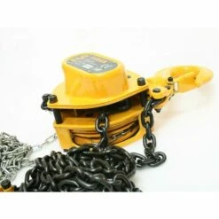 Varan Motors - HSZ-CB5T 5 TONNE 5000KG FLASCHENZUG KETTENZUG KETTENFLASCHENZUG HAND SEILZUG 3 METER - Gelb -Seilwinden Sales 2391610 5