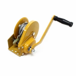 WILTEC Handseilwinde Bis 540kg 10m Drahtseil 4.2:1 Seilwinde Greifzug Handseilzug Forstseilwinde