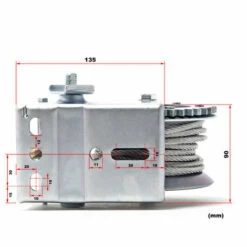WILTEC Handseilwinde Bis 550kg 10m Drahtseil 4.1:1 Seilwinde Greifzug Handseilzug Forstseilwinde -Seilwinden Sales 2554924 4