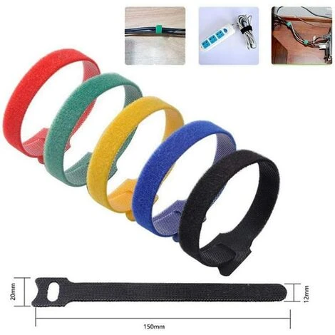 LANGRAY Kabelbinder Desktop-Kabelbinder Desktop-Kabelbinder In 5 Verschiedenen Farben: Rot, Grün, Blau, Gelb (100 Stück) 4 LANGRAY Kabelbinder Desktop-Kabelbinder Desktop-Kabelbinder In 5 Verschiedenen Farben: Rot, Grün, Blau, Gelb (100 Stück) – Bild 2