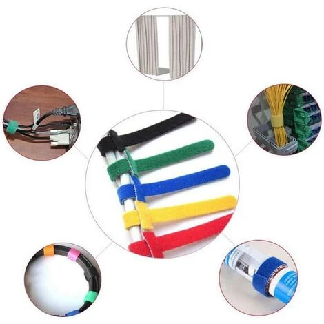 LANGRAY Kabelbinder Desktop-Kabelbinder Desktop-Kabelbinder In 5 Verschiedenen Farben: Rot, Grün, Blau, Gelb (100 Stück) 6 LANGRAY Kabelbinder Desktop-Kabelbinder Desktop-Kabelbinder In 5 Verschiedenen Farben: Rot, Grün, Blau, Gelb (100 Stück) – Bild 4