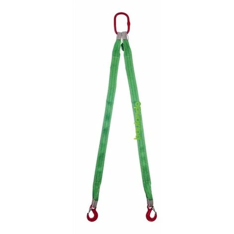 Trizeratop Hebebandgehänge 2 Strang 2800 Kg 1 Meter Ösenhaken Anschlagkette 3 Trizeratop Hebebandgehänge 2 Strang 2800 Kg 1 Meter Ösenhaken Anschlagkette