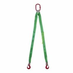 Trizeratop Hebebandgehänge 2 Strang 2800 Kg 2 Meter Ösenhaken Anschlagkette