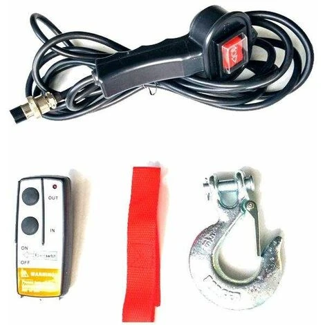 Varan Motors - SC6.0X ELEKTRISCHE SEILWINDE 3300W 12V MAX. 2721KG LÄNGE 20M MOTORSEILWINDE Ø7,2MM - Schwarz 4 Varan Motors - SC6.0X ELEKTRISCHE SEILWINDE 3300W 12V MAX. 2721KG LÄNGE 20M MOTORSEILWINDE Ø7,2MM - Schwarz – Bild 2