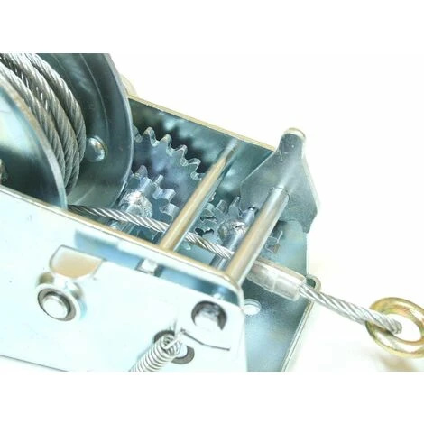 Varan Motors - H2500 TRAILERWINDE HANDWINDE KABELWINDE BOOTSWINDE SEILWINDE 1100/2200KG ANHÄNGER WINDE - Grau 6 Varan Motors - H2500 TRAILERWINDE HANDWINDE KABELWINDE BOOTSWINDE SEILWINDE 1100/2200KG ANHÄNGER WINDE - Grau – Bild 4