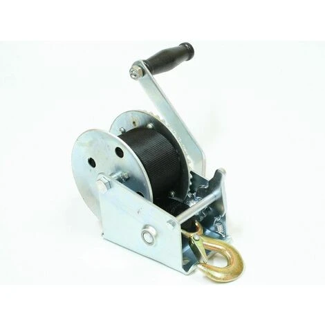 Varan Motors - S1200 TRAILERWINDE HANDWINDE GURTWINDE BOOTSWINDE SEILWINDE 544/1088KG ANHÄNGER WINDE - Grau 4 Varan Motors - S1200 TRAILERWINDE HANDWINDE GURTWINDE BOOTSWINDE SEILWINDE 544/1088KG ANHÄNGER WINDE - Grau – Bild 2