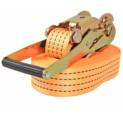 Topdeal Ratschen-Spanngurte 10 Stk. 2 Tonnen 8mx50mm Orange 04737 4 Topdeal Ratschen-Spanngurte 10 Stk. 2 Tonnen 8mx50mm Orange 04737 – Bild 2