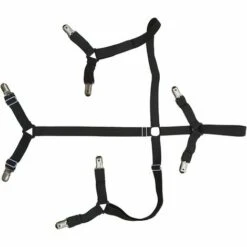 BEARSU Toweter 3-Wege Verstellbare Unterbettmatratze / Spannbetttuchbefestigung, Kreuzgurtbänder Blattgurte, Bezugsbefestigung, Lange Riemenclipbänder