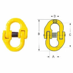 TRIZERATOP Verbindungsglied Für Kettengehänge 6 Mm, 1,12t