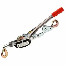 Varan Motors - YY-2TB1 2 TONNEN 2000KG HANDSEILZUG SEILWINDE FLASCHENZUG HEBEZUG SEILZUG HANDWINDE - Grau