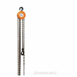 Silverline – Palan à Chaine:garages/usines/ateliers 3m/ 1Tonne