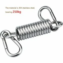 LITZEE 3-teiliger Federhaken, Hängende Stuhlfeder Aus Edelstahl 304, Mit 2 Hochleistungskarabinern, Federhaken -Seilwinden Sales 28932703 2