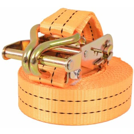 ASUPERMALL Ratschen-Spanngurte 4 Stk. 1 Tonne 6m×38mm Orange 5 ASUPERMALL Ratschen-Spanngurte 4 Stk. 1 Tonne 6m×38mm Orange – Bild 3