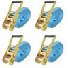 ASUPERMALL Ratschen-Spanngurte 4 Stk. 4 Tonnen 8m×50mm Blau -Seilwinden Sales 29059677 1