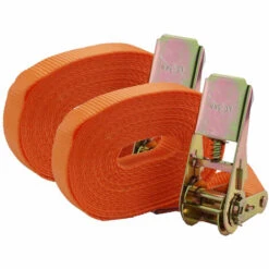 BAUMARKTPLUS 2x Profi Ratschen Spanngurt Spanngurte Zurrgurt 1-tlg 6m 1t 1to 1000 Kg ORANGE