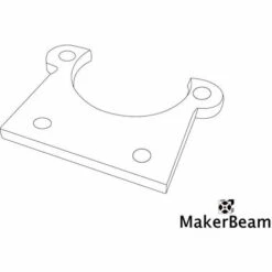 MakerBeam Flache Schrittmoter Halterung -Seilwinden Sales 30563946 4