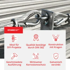 Seilwerk STANKE 5x Ringmutter M6 Ringsmutter 6 Mm Öse Mutter Auge Verzinkt -Seilwinden Sales 30902786 3