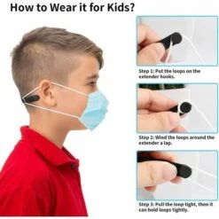 BRIDAY Silikon-Maskenband-Verlängerung Mit Knöpfen, 10 Stück Einstellbare Anti-Rutsch-Maskenverlängerung, Anti-Flexible Straffung Elastische Ohr-Band-Haken-Schutz - Schwarz 10 BRIDAY Silikon-Maskenband-Verlängerung Mit Knöpfen, 10 Stück Einstellbare Anti-Rutsch-Maskenverlängerung, Anti-Flexible Straffung Elastische Ohr-Band-Haken-Schutz - Schwarz -Seilwinden Sales 31029340 4