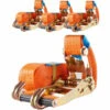 BAUMARKTPLUS 4x Profi Ratschen Spanngurt Spanngurte Zurrgurt 2-tlg 6m 4t 4to 4000kg TÜV/GS ORANGE