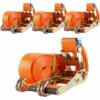 BAUMARKTPLUS 4x Profi Ratschen Spanngurt Spanngurte Zurrgurt 2-tlg 8m 4t 4to 4000kg TÜV/GS ORANGE