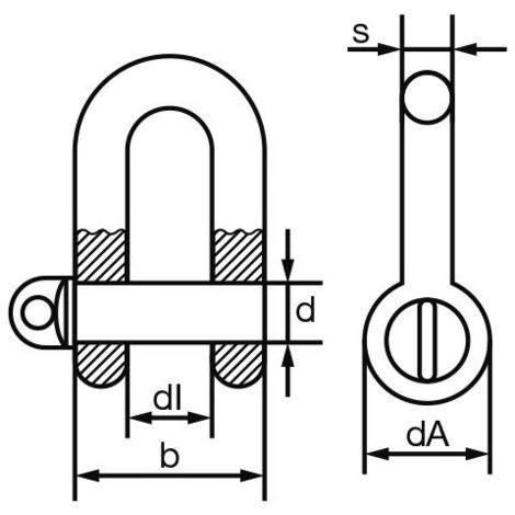 FÖRCH Schäkel Nach DIN 82101 Form A, Verzinkt Gewindedurchmesser 10 Mm Nenndurchmesser 10 Mm Innendurchmesser 14 Mm 4 FÖRCH Schäkel Nach DIN 82101 Form A, Verzinkt Gewindedurchmesser 10 Mm Nenndurchmesser 10 Mm Innendurchmesser 14 Mm – Bild 2
