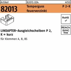 Lindapter Ausgleichscheibe R 82013 GTW 40 P2 M 16 / 16,0 Temperguss Feuerverzinkt