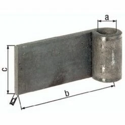 GAH Alberts Anschweißband 13x80x40x5mm Stahl Roh