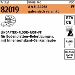 Lindapter Klemme R 82019 FF FF 12 A 4 (1.4408)