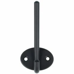 MS BESCHLÄGE Formschöner Huthaken Kleiderhaken Industrial Look Wandhaken Schwarz Matt Beschichtet -Seilwinden Sales 31798893 2