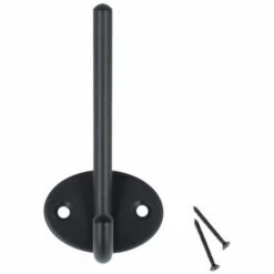 MS BESCHLÄGE Formschöner Huthaken Kleiderhaken Industrial Look Wandhaken Schwarz Matt Beschichtet -Seilwinden Sales 31798893 3