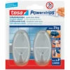 GLOBAL HEADQUARTERS - TESA SE Powerstrips Haken Large Oval Chrom Inklusive 4 Powerstrips Large -Seilwinden Sales 32040532 1