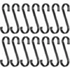 BRIDAY S-Haken, 20 Stück Aluminium S-Haken Hängehaken, Hängehaken Schwarz S-Haken Matte Finish Haken Für Küche, Schlafzimmer -Seilwinden Sales 33756161 1