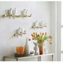 BetterLife Patera, Designvogel Auf Baum Hafen Hut Heißhaken Wand Heiße Paterère Dekorativ-2 Vögel -Seilwinden Sales 36576331 3