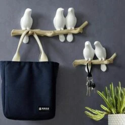 BetterLife Patera, Designvogel Auf Baum Hafen Hut Heißhaken Wand Heiße Paterère Dekorativ-2 Vögel -Seilwinden Sales 36576331 4
