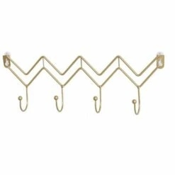 BetterLife Nordic Gold Wave Shaped Haken, Kreative Hausmauer Hinter Der Tür, Mantelagerhaken, Hut Und Schal