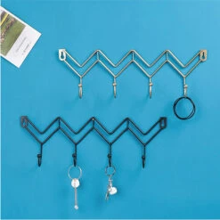 BetterLife Nordic Gold Wave Shaped Haken, Kreative Hausmauer Hinter Der Tür, Mantelagerhaken, Hut Und Schal -Seilwinden Sales 36576662 4