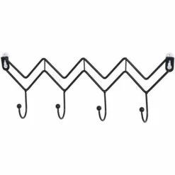 BetterLife Nordic Minimalist Black Wave Haken, Kreative Hausmauer Hinter Der Tür, Mantelagerhaken, Hut Und Schal