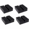 HAPPYSHOPPING Jack Rubber Pad 4er Pack Universal Car Square Schwarz Anti-Rutsch-Schienenadapter Jack Guard Pad Adapter Fahrzeugreparaturwerkzeug Für Autohebebühne,4 PACKUNG -Seilwinden Sales 36691978 1