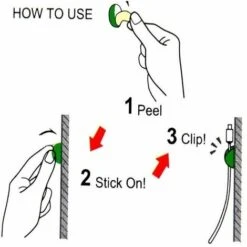 MOHOO 12 Stück Multifunktionales Drahtseil Kabel Drop Clips Krawatten USB Ladegerät Halter Organizer Mit Klebstoff Desktop Wire Ordentlich -Seilwinden Sales 36862194 3