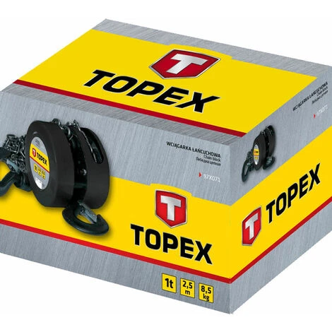 TOPEX Kettenzug 2.5m 1000 Kg 4 TOPEX Kettenzug 2.5m 1000 Kg – Bild 2